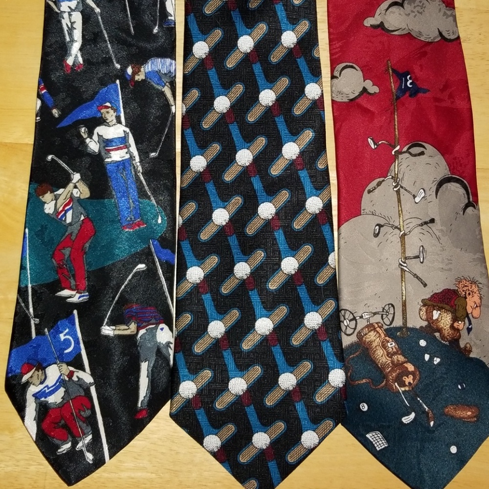 1 lot of 3 ties you'd get on Father's Day